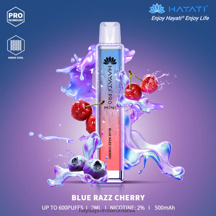 Hayati Pro Mini de unică folosință cireș albastru razz RNR0R3 - Hayati Vape Company Hayati Pro Mini de unică folosință cireș albastru razz RNR0R3 - Hayati Vape Company