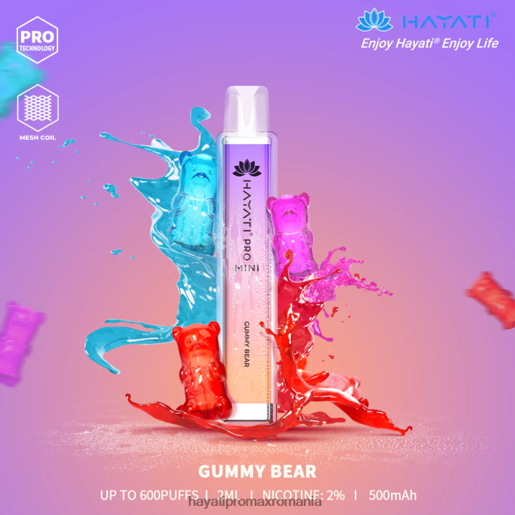 Hayati Pro Mini de unică folosință ursulet de guma RNR0R10 - Hayati Vape Flavours Hayati Pro Mini de unică folosință ursulet de guma RNR0R10 - Hayati Vape Flavours