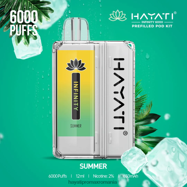 Hayati Infinity 6000 de truse de pod vară RNR0R162 - Hayati Flavour Vapes Hayati Infinity 6000 de truse de pod vară RNR0R162 - Hayati Flavour Vapes